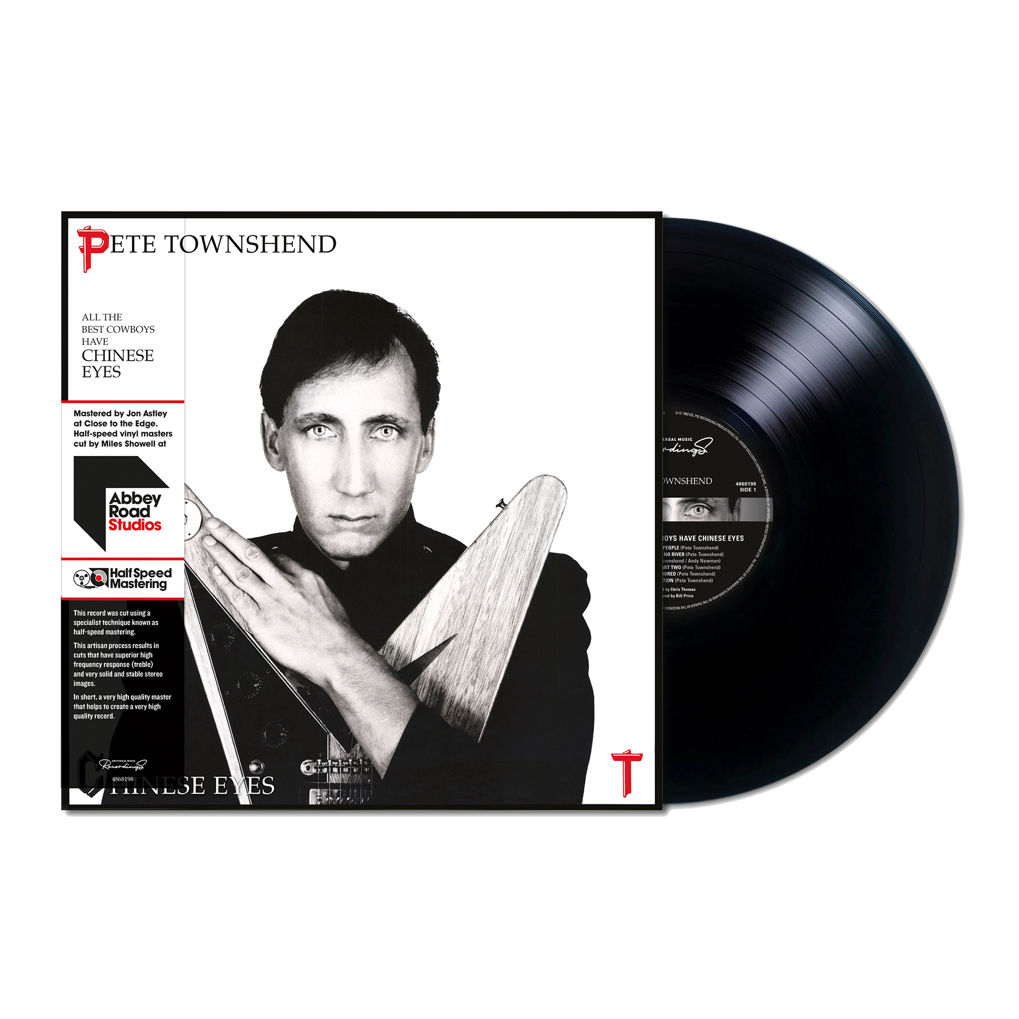 英LP Pete Townshend Chinese Eyes UK1stプレス Pete Townshend - All The Best Cowboys Have Chinese Eyes: Half