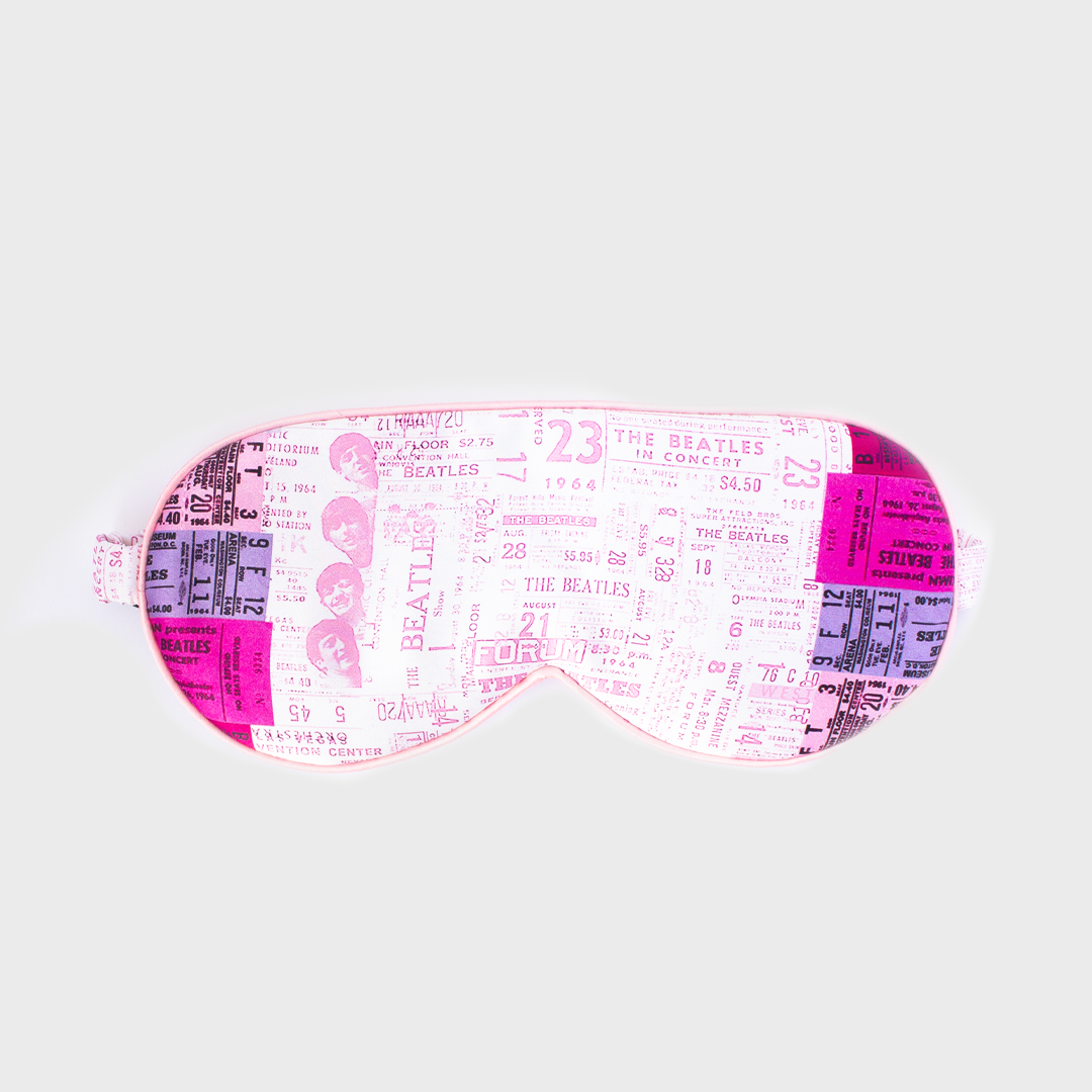 Abbey Road Studios - The Beatles Ticket Eye Mask - Pink