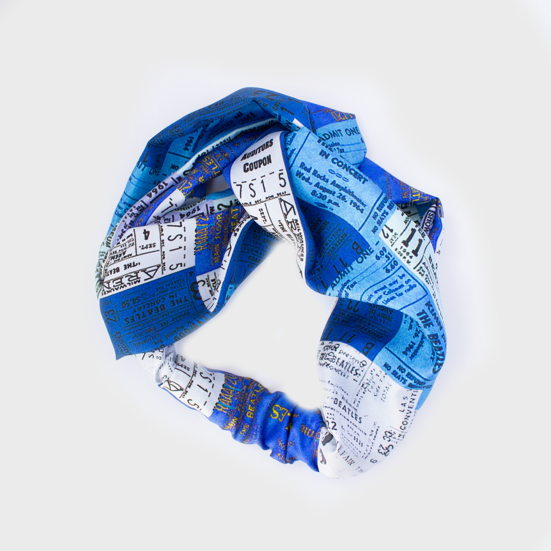 Abbey Road Studios - The Beatles Ticket Head Band - Blue
