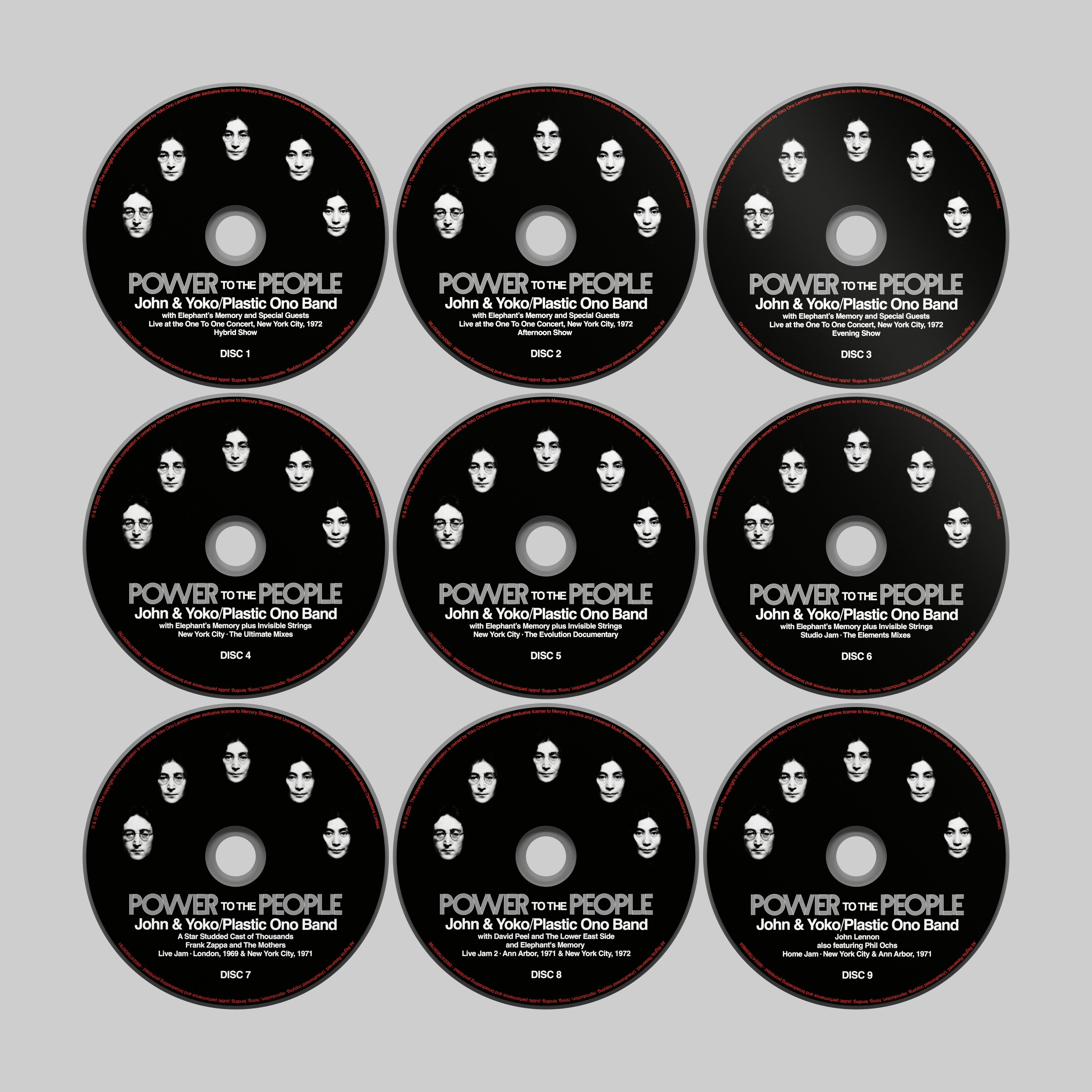 John Lennon, Yoko Ono - Power to the People 9CD + 3 Blu-ray Boxset