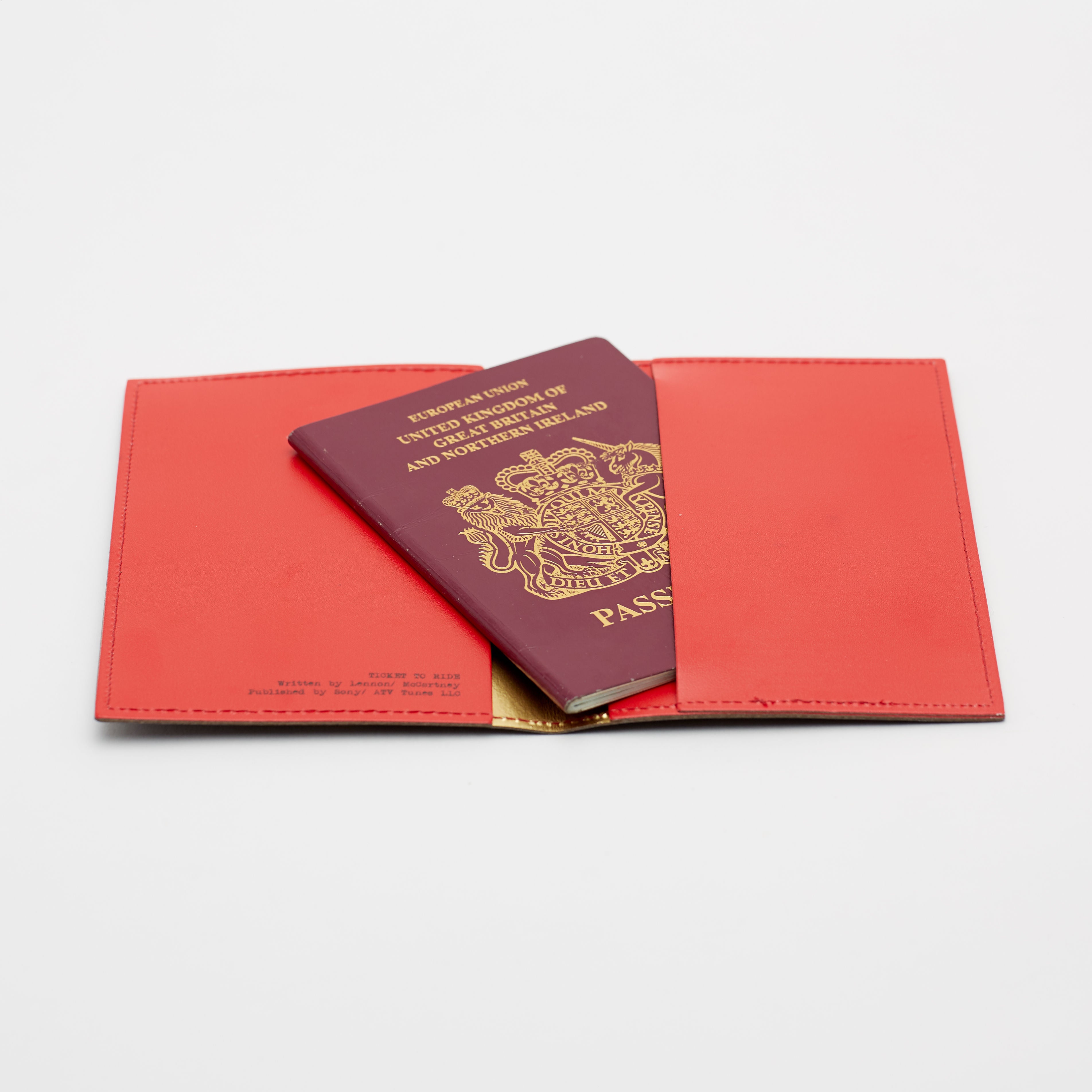 Abbey Road Studios - Leather Passport Holder - Ticket To Ride