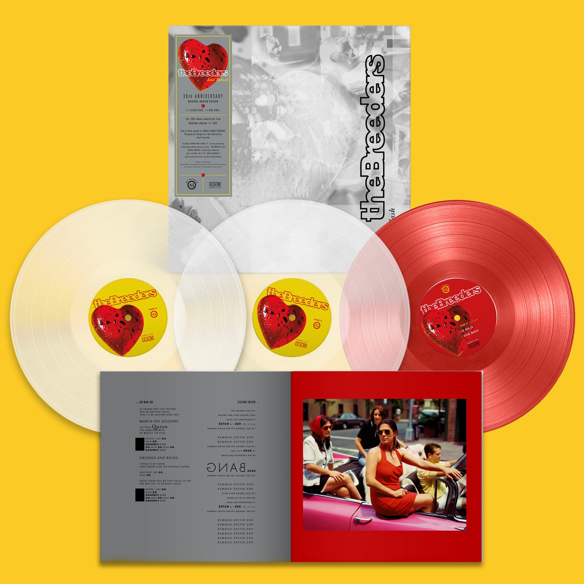 The Breeders - Last Splash (30th Anniversary Edition): Limited Clear Vinyl 2LP + Red Vinyl 12" Single