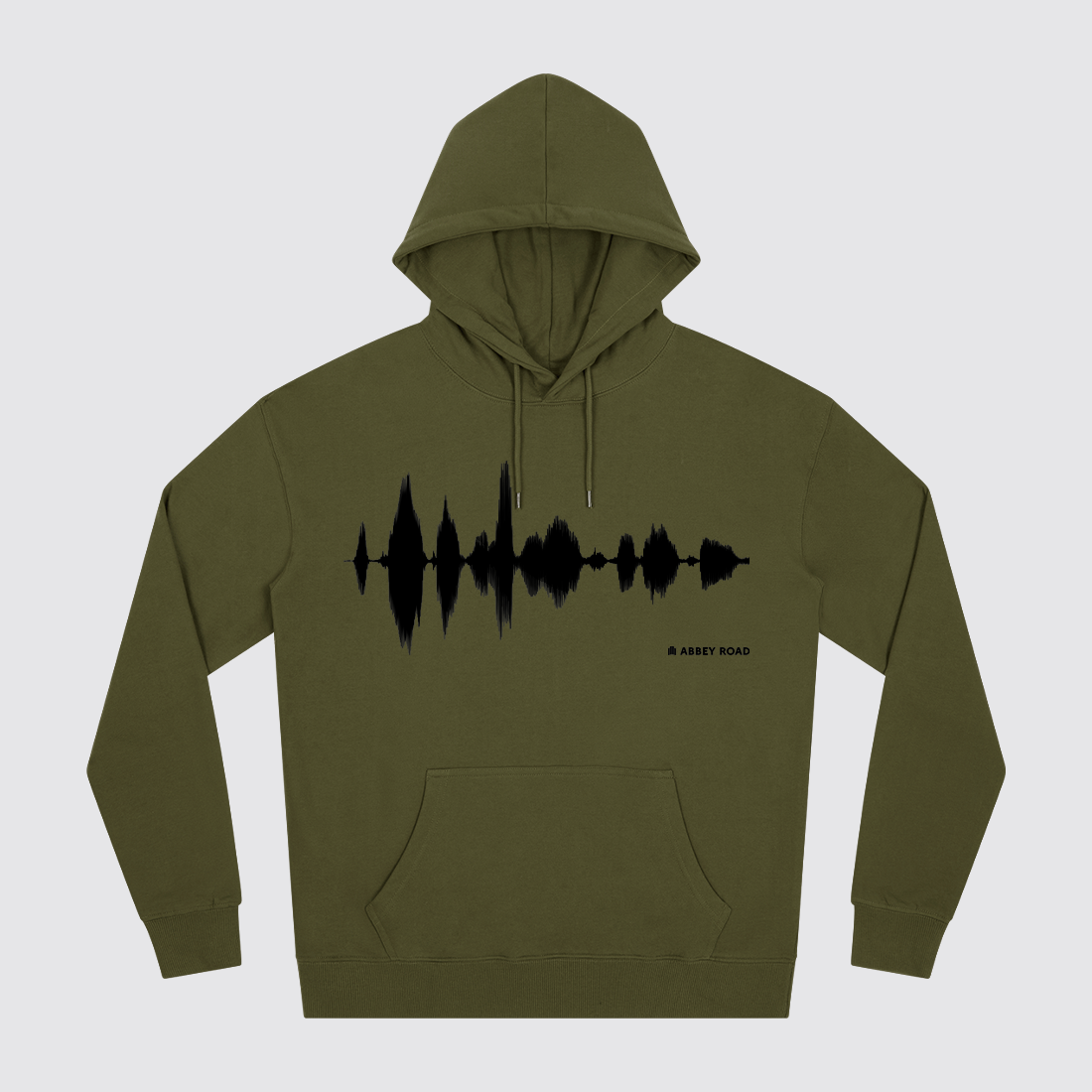 Abbey Road Studios - Abbey Road Waveform Khaki Hoodie