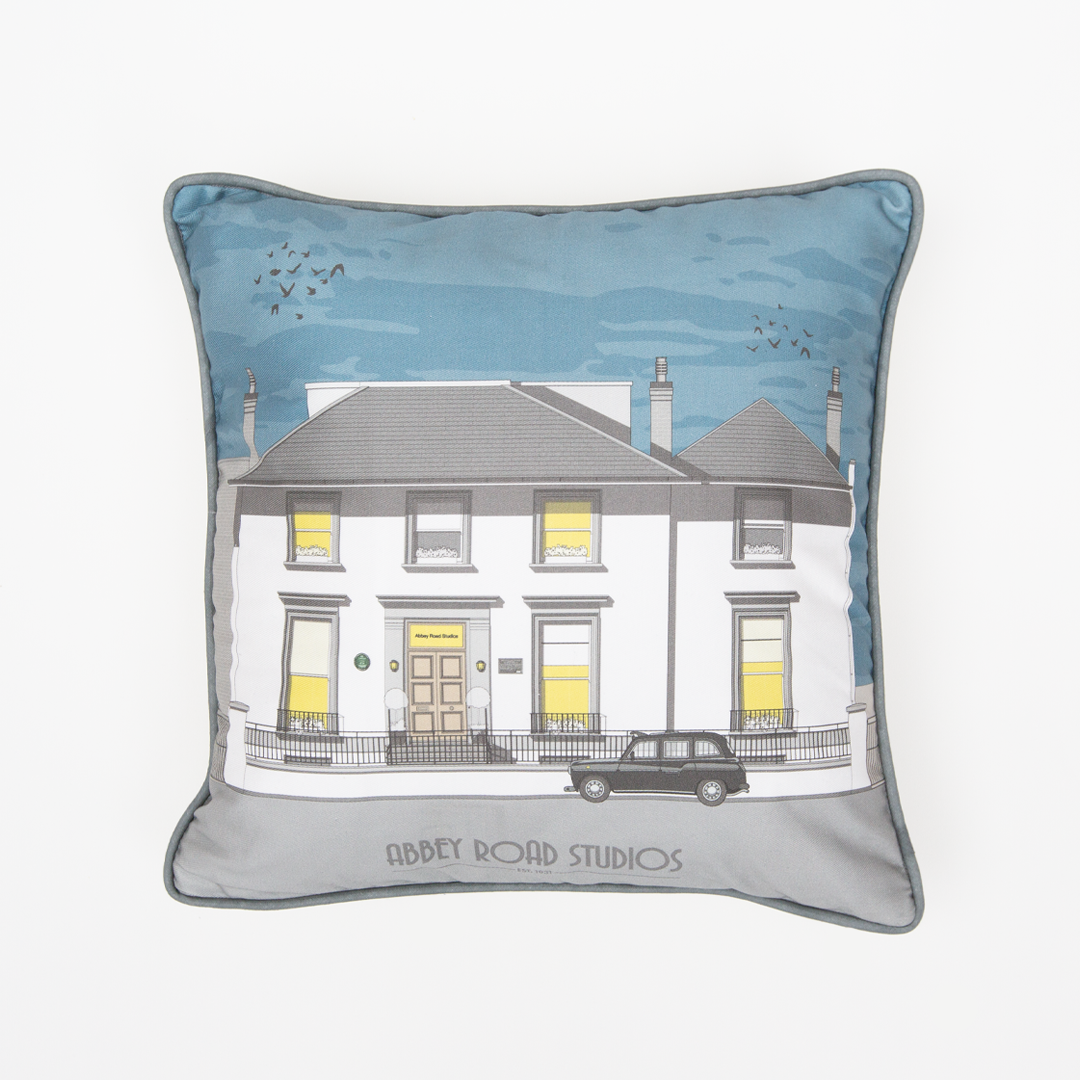 Abbey Road Studios - Abbey Road Studios Established 1931 Blue Cushion Cover