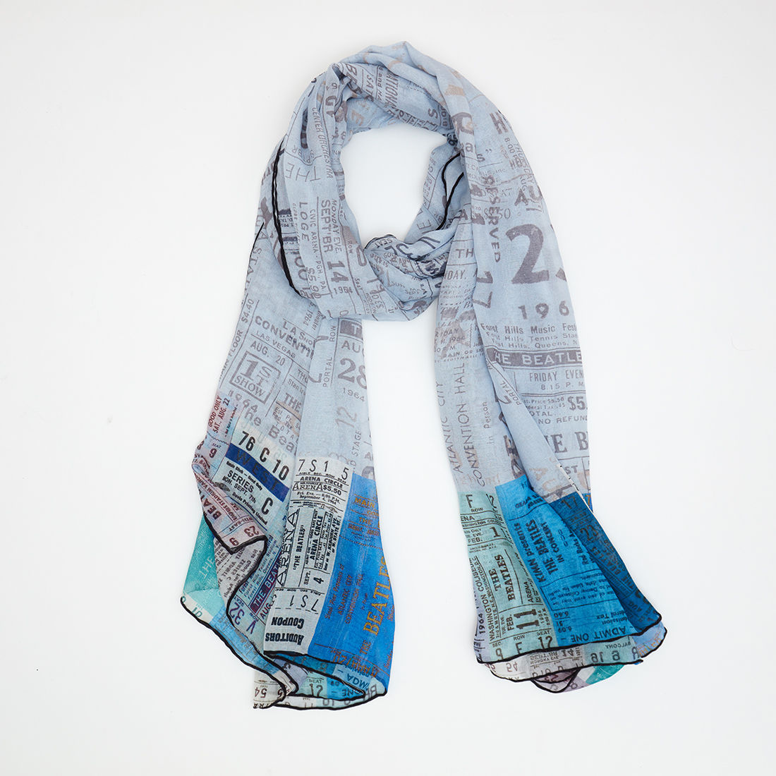 Abbey Road Studios - The Beatles Vintage Ticket Stub Scarf (Blue)