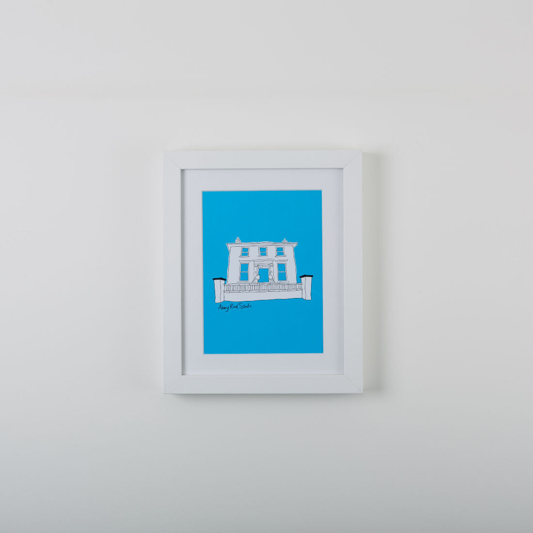 Abbey Road Studios - Abbey Road House Print Blue