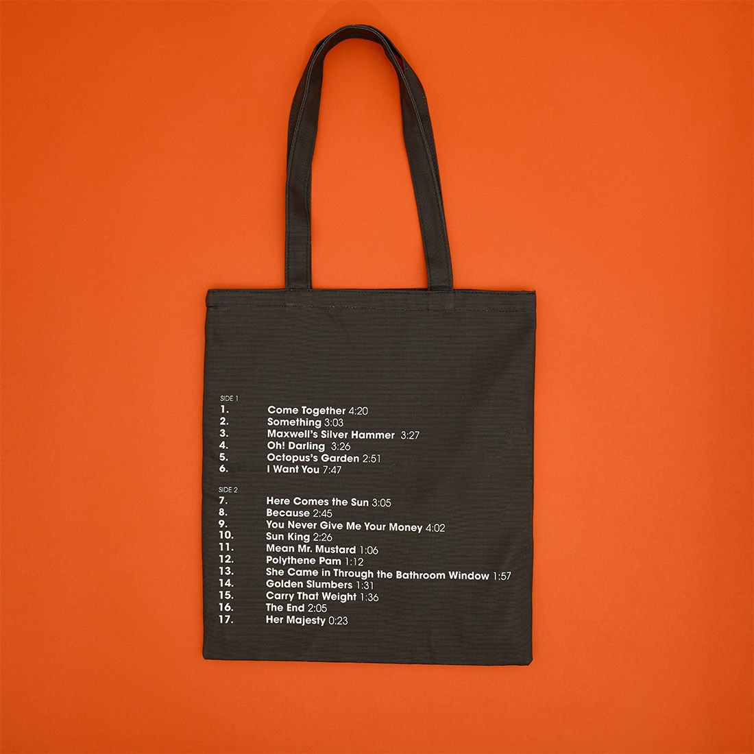 Abbey Road Studios - The Beatles Abbey Road 1969 Black Tote Bag