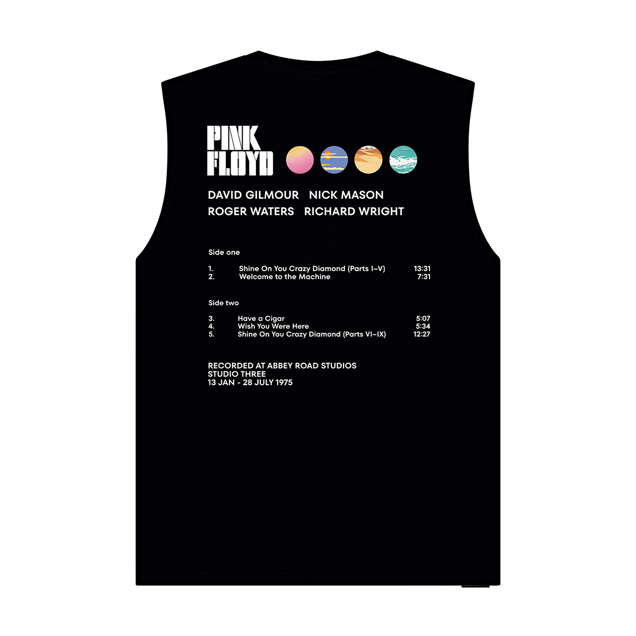 Abbey Road Studios - Pink Floyd Wish You Were Here 50 Sleeveless T-shirt