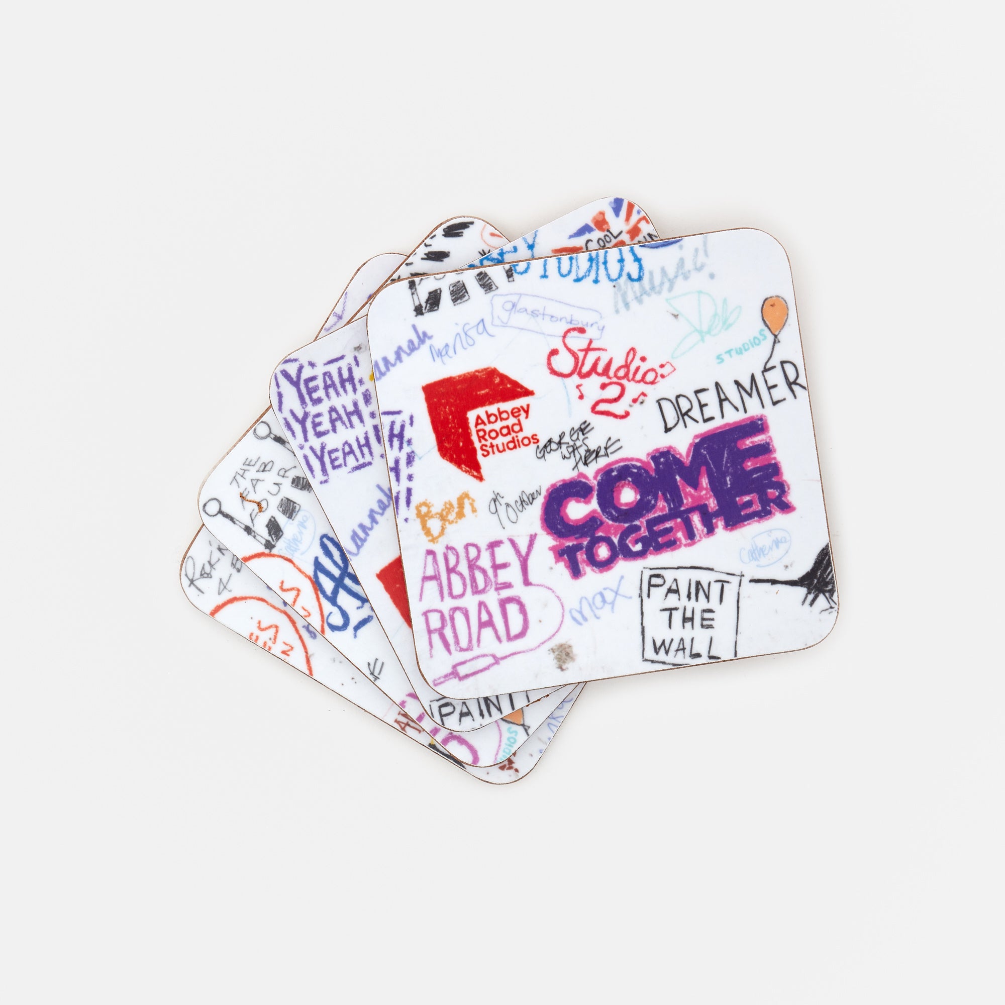 Abbey Road Studios - Abbey Road Graffiti Coaster Set of 4