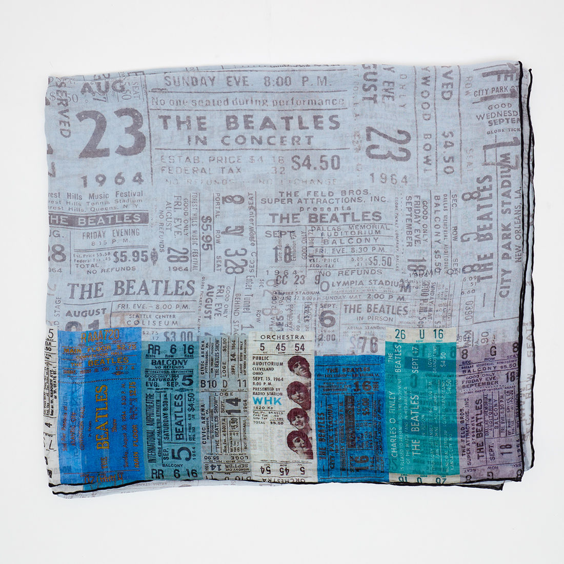 Abbey Road Studios - The Beatles Vintage Ticket Stub Scarf (Blue)